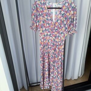 Faithfull the Brand Marie-Louise Midi Dress